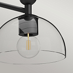 Люстра с 3-мя прозрачными полусферическими плафонами из стекла Alora Mood варинант исполнения - 9 | Loft Concept в Воронеже