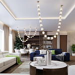Люстра подвесная с шарообразными плафонами Crystal Globule варинант исполнения - 8 | Loft Concept в Воронеже