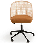 Офисное кресло из велюра и ротанга Eilwen Rattan Wicker Chair варинант исполнения - 2 | Loft Concept в Воронеже