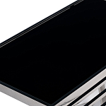 Столик журнальный с черной стеклянной столешницей Embodiment of Contemporary Art  варинант исполнения - 2 | Loft Concept в Воронеже