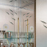 Обои ручная роспись Jakuchu Original colourway on Tarnished Silver gilded paper варинант исполнения - 2 | Loft Concept в Воронеже