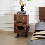 Тумбочка прикроватная с ящиком и дверцей Робот Robot Desk варинант исполнения - 2 | Loft Concept в Воронеже