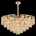 Люстра каскадная с подвесками в форме колец Galaxy of Light варинант исполнения - 7 | Loft Concept в Воронеже