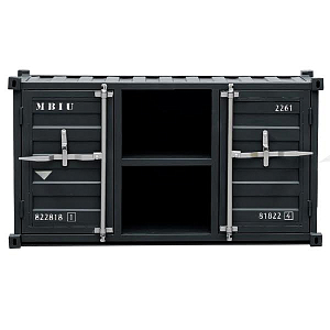 ТВ тумба Loft TV Sea container черный металл