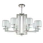 Люстра с 8-ю цилиндрическими плафонами из стекла Laurent варинант исполнения - 7 | Loft Concept в Воронеже