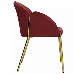 Стул бордовый на золотистых ножках Burgundy Chair варинант исполнения - 2 | Loft Concept в Воронеже