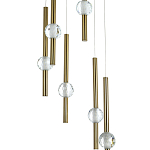 Каскадная люстра Celestin Spheres Brass Chandelier варинант исполнения - 2 | Loft Concept в Воронеже