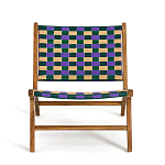 Кресло низкое из массива тика Barbados варинант исполнения - 3 | Loft Concept в Воронеже