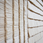 Большое Панно Абстракция белые нити Huipil Wall Hanging варинант исполнения - 2 | Loft Concept в Воронеже