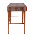 Стол письменный из массива бука с 2-мя ящиками красный Wenge Light варинант исполнения - 2 | Loft Concept в Воронеже