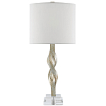 Настольная лампа с фигурным состаренным основанием Flooding with Light варинант исполнения - 2 | Loft Concept в Воронеже