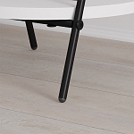 Стол приставной с 2-мя круглыми белыми столешницами ESSEL SIDE TABLE WHITE варинант исполнения - 3 | Loft Concept в Воронеже