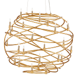 Люстра золотая в форме спирали Fancy Pattern варинант исполнения - 2 | Loft Concept в Воронеже
