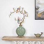 Фарфоровый подсвечник с бронзовым декором Eden Garden варинант исполнения - 4 | Loft Concept в Воронеже