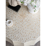 Стол кофейный с отделкой раковинами устриц Coastal Charm варинант исполнения - 5 | Loft Concept в Воронеже