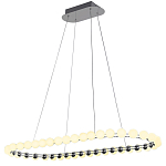 Люстра подвесная светодиодная с круглыми плафонами белого цвета PEARLS Suspension 100  варинант исполнения - 2 | Loft Concept в Воронеже