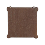 Приставной столик деревянный с резными ножками и нижней полкой Vintage Side Table Brown Wood варинант исполнения - 2 | Loft Concept в Воронеже