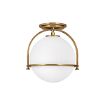 Потолочный светильник с плафоном в форме белого матового шара Hinkley варинант исполнения - 13 | Loft Concept в Воронеже