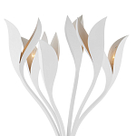 Торшер белый с плафонами в виде лепестков Delicate Flower варинант исполнения - 2 | Loft Concept в Воронеже