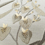 Обои с вышивкой ручной работы Moonlit Garden Original colourway on muslin варинант исполнения - 2 | Loft Concept в Воронеже