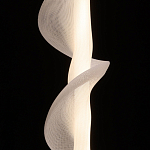 Люстра с белым скрученным плафоном Golden Swirl варинант исполнения - 5 | Loft Concept в Воронеже