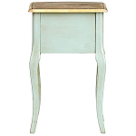 Прикроватная тумба из массива березы светло-бирюзовая Montmartre Provence Bedside Table варинант исполнения - 7 | Loft Concept в Воронеже