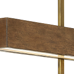 Люстра линейная прямоугольная Wooden Straight Shapes варинант исполнения - 1 | Loft Concept в Воронеже