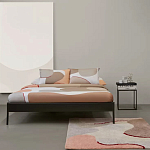 Ковер из хлопка с абстрактным принтом бежевого цвета Elysian Flow Blush варинант исполнения - 5 | Loft Concept в Воронеже