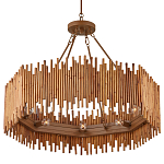 Люстра с абажуром из ротанга Wicker Furniture варинант исполнения - 3 | Loft Concept в Воронеже