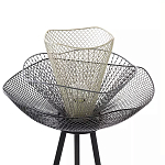 Торшер с трехъярусным плафоном из металлической сетки Metal Mesh Floor Lamp варинант исполнения - 4 | Loft Concept в Воронеже