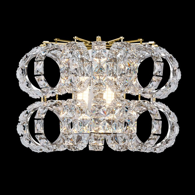 Бра с россыпью хрусталя Perfection of Diamonds Золотой Прозрачный Хром Бра с россыпью хрусталя Perfection of Diamonds Золотой Прозрачный Хром в Воронеже | Loft Concept
