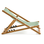 Шезлонг из акации и ткани Argentina варинант исполнения - 5 | Loft Concept в Воронеже