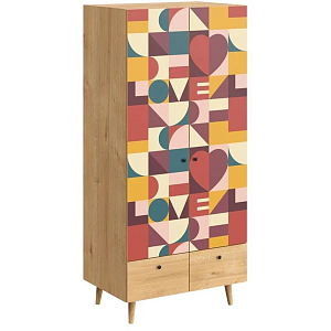 Шкаф с принтом The rebus of love