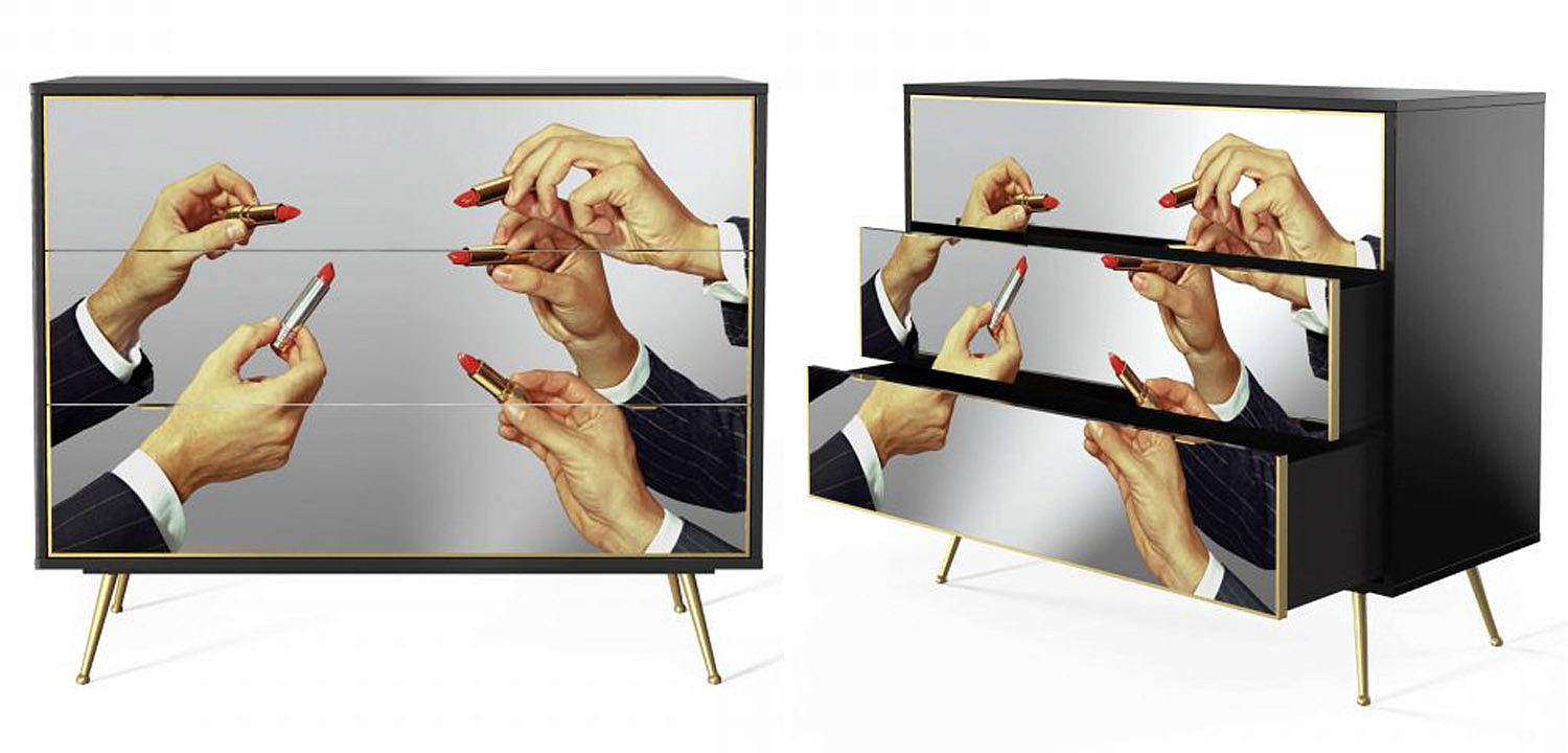 Комод Seletti Chest of Three Drawers Lipstick Комод Seletti Chest of Three Drawers Lipstick - Loft-Concept в Воронеже