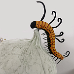 Статуэтка фантастический фрукт Exotic Tropical Fruit orange and white 67 варинант исполнения - 3 | Loft Concept в Воронеже