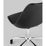 Офисный стул на металлическом основании EGGERY Black пластик варинант исполнения - 3 | Loft Concept в Воронеже