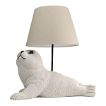 Настольная лампа в детскую Белый морской котик варинант исполнения - 1 | Loft Concept в Воронеже