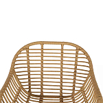 Стул с ротанговым плетением Wicker Half Chair с подлокотниками варинант исполнения - 4 | Loft Concept в Воронеже