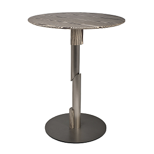 Стол барный круглый высокий с полосатым узором Zebroids