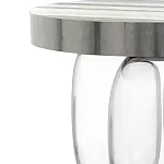 Дизайнерский журнальный стол на 3-х овальных прозрачных ножках Tukutic варинант исполнения - 1 | Loft Concept в Воронеже