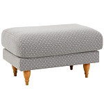 Мягкий пуф на деревянных ножках Garner Pouf Light варинант исполнения - 1 | Loft Concept в Воронеже