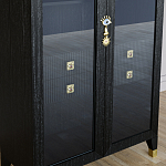 Дизайнерский шкаф витрина Elsa Dreams Black с 4-мя ящиками варинант исполнения - 3 | Loft Concept в Воронеже