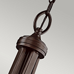 Люстра подвесная с двойным круглым плафоном из органзы и матового стекла Kichler варинант исполнения - 7 | Loft Concept в Воронеже