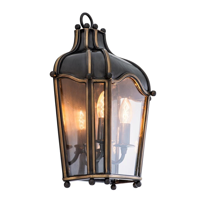 Бра Wall Lamp Elysee Ferme Темная бронза Прозрачное Стекло в Воронеже | Loft Concept 