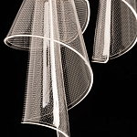 Люстра каскадная с 10-ю прозрачными плафонами Wave Line варинант исполнения - 9 | Loft Concept в Воронеже