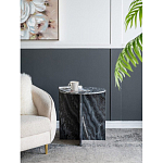 Столик кофейный с столешницей из черного мрамора Compact Black Marble Table варинант исполнения - 8 | Loft Concept в Воронеже