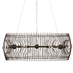 Люстра круглая из тонких прутьев Thin Bronze Rods варинант исполнения - 3 | Loft Concept в Воронеже