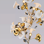 Торшер в виде белых и золотых цветов каллы Refined Taste of Light варинант исполнения - 3 | Loft Concept в Воронеже