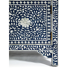 Комод инкрустация костью ORIENTAL Indian синий орнамент варинант исполнения - 5 | Loft Concept в Воронеже