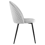 Мягкий стул в сером велюре Miruna Chair варинант исполнения - 5 | Loft Concept в Воронеже